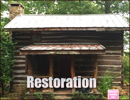 Historic Log Cabin Restoration  Rich Creek, Virginia